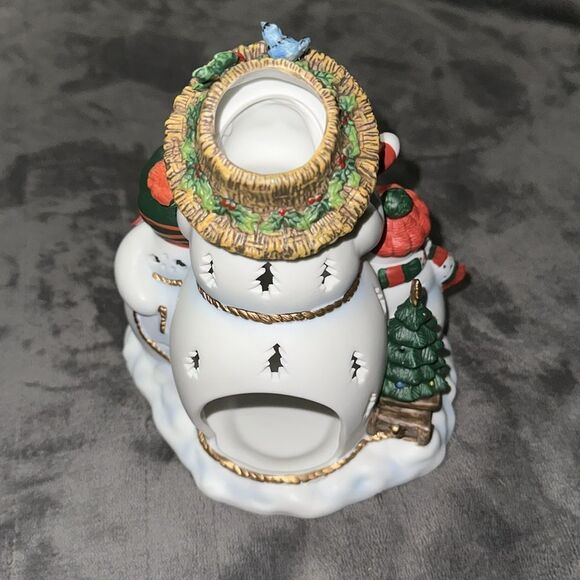 PartyLite P9892 snowman Tealight holiday , Christmas - Picture 2 of 5